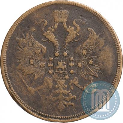 Picture 3 kopecks 1864 year ЕМ 