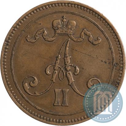 Фото 10 пенни 1867 года  