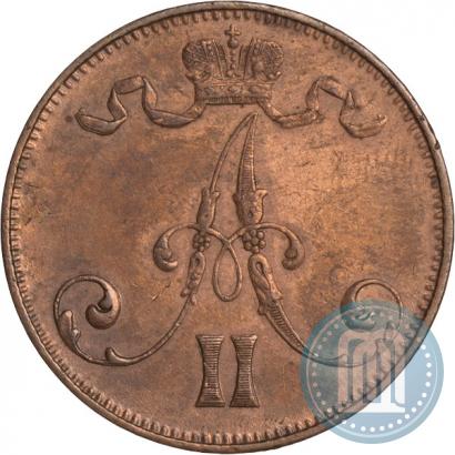 Picture 5 pennia 1873 year  
