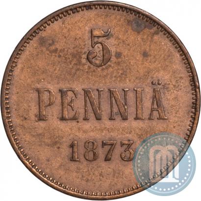 Picture 5 pennia 1873 year  