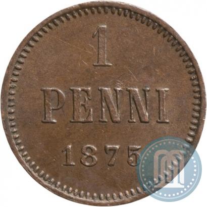 Picture 1 penni 1875 year  