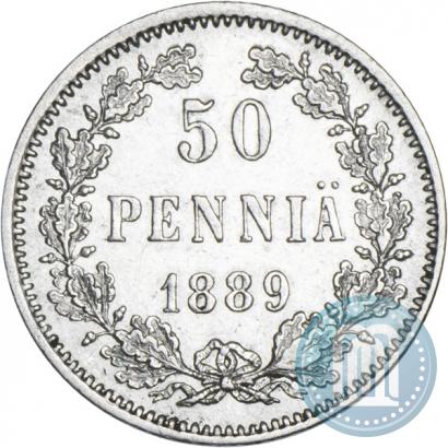 Фото 50 пенни 1889 года L 