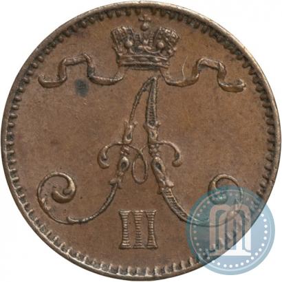 Фото 1 пенни 1891 года  