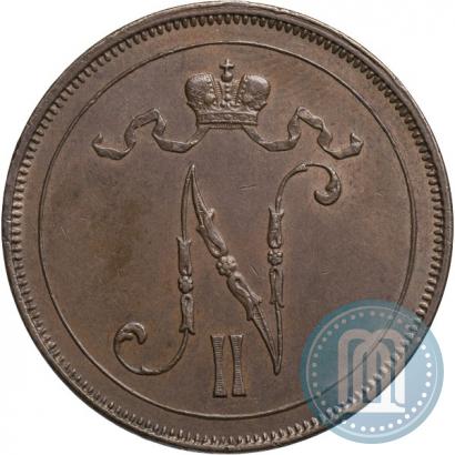 Picture 10 pennia 1900 year  