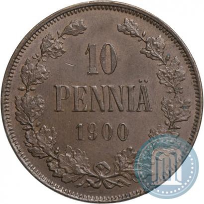 Picture 10 pennia 1900 year  