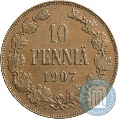 Фото 10 пенни 1907 года  