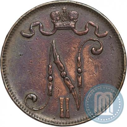 Picture 5 pennia 1907 year  