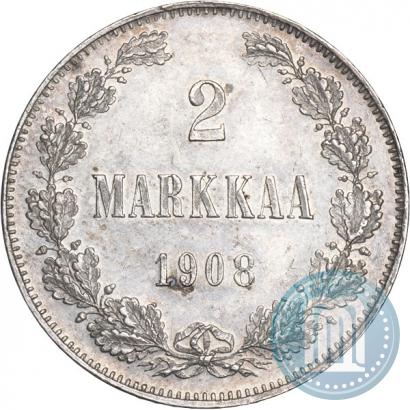Picture 2 markkaa 1908 year L 