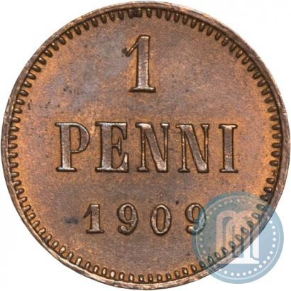 Picture 1 penni 1909 year  