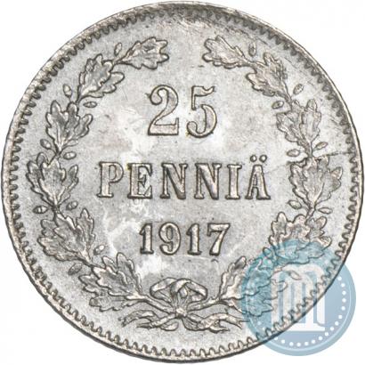 Picture 25 pennia 1917 year S 