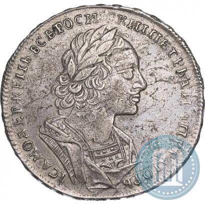 Фото 1 рубль 1723 года  "Портрет в античных доспехах"
