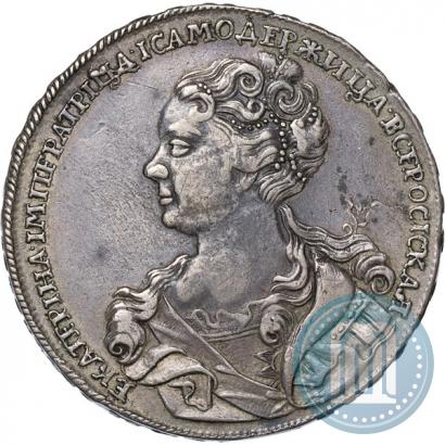 Picture 1 rouble 1726 year  "Moscow type, portrait turned to the left"