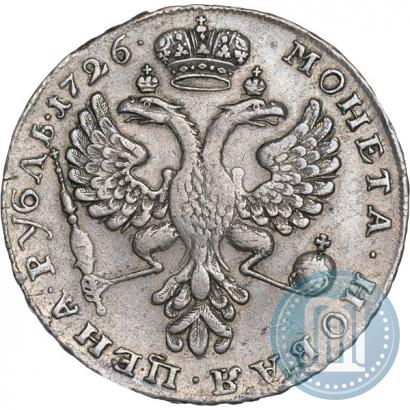 Picture 1 rouble 1726 year  "Moscow type, portrait turned to the left"