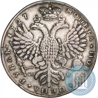 Picture 1 rouble 1727 year СПБ "Petersburg type, portrait turned to the right"