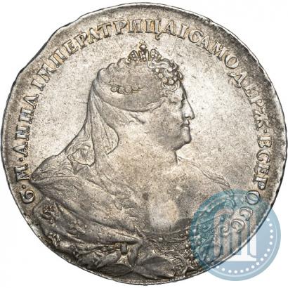 Picture 1 rouble 1737 year  "Portrait by Gedlinger"