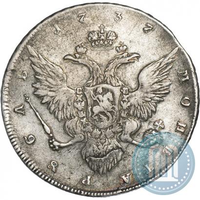 Picture 1 rouble 1737 year  "Portrait by Gedlinger"