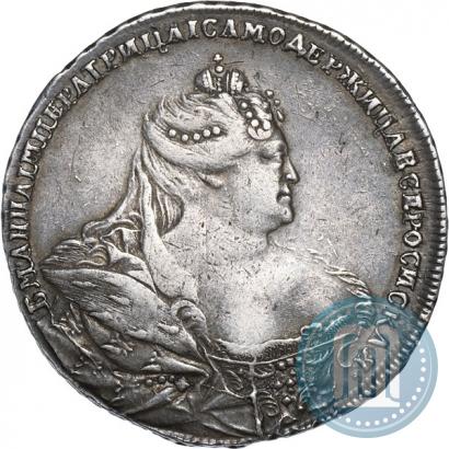 Фото 1 рубль 1737 года  "Московский тип"