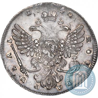 Фото 1 рубль 1740 года  "Московский тип"