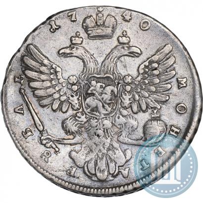 Фото 1 рубль 1740 года  "Московский тип"