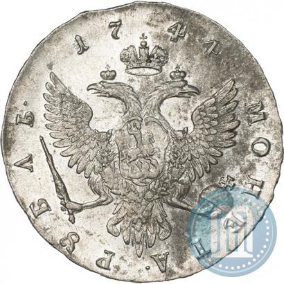 Фото 1 рубль 1744 года ММД 