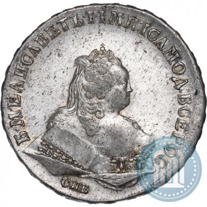 Picture 1 rouble 1744 year СПБ 