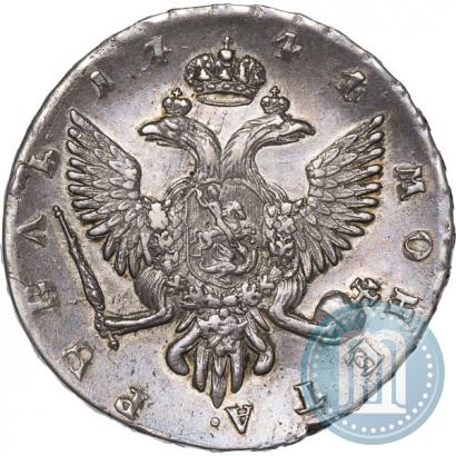 Picture 1 rouble 1744 year СПБ 