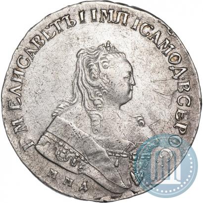 Фото 1 рубль 1749 года ММД 