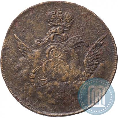 Picture 1 kopeck 1755 year  