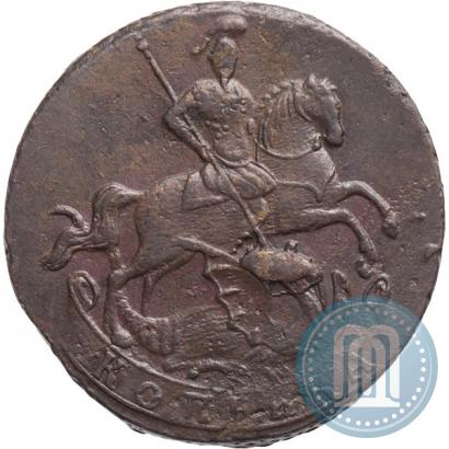 Picture 1 kopeck 1758 year  