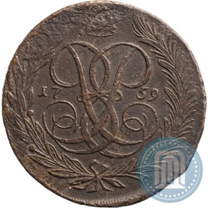 Picture 5 kopecks 1759 year  