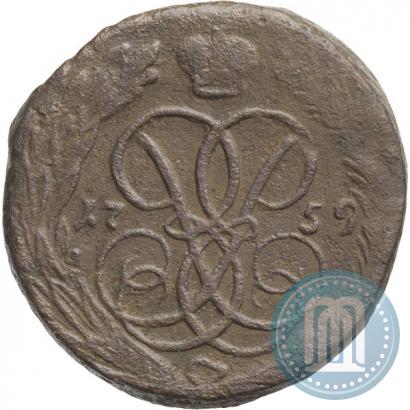 Picture 1 kopeck 1759 year  