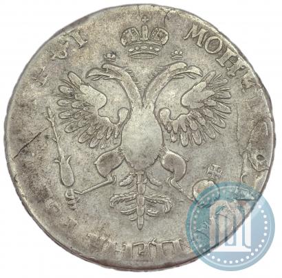Фото 1 рубль 1719 года OK-L "Портрет в латах"