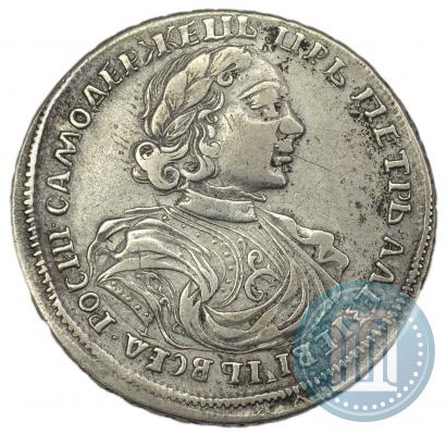 Фото Полтина 1719 года L "Портрет в латах"