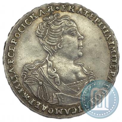 Фото Полтина 1726 года  "Московский тип, портрет вправо"