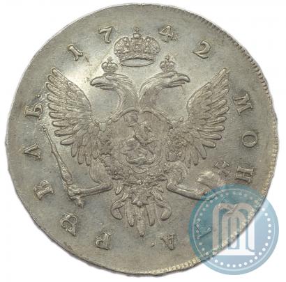 Фото 1 рубль 1743 года СПБ 