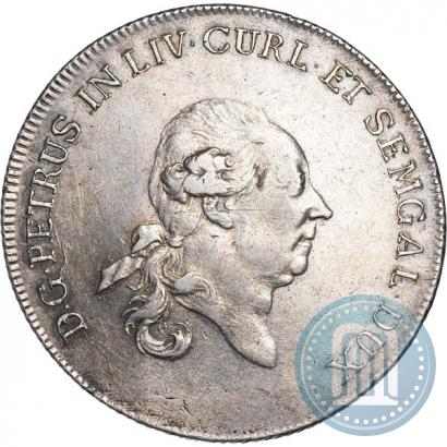 Фото Талер 1780 года  "Петр Бирон. Курляндия"