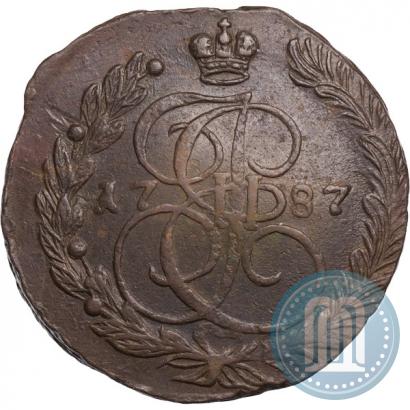 Picture 5 kopecks 1787 year ЕМ 