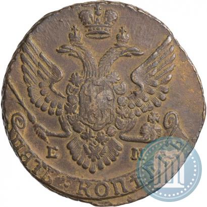 Picture 5 kopecks 1789 year ЕМ 