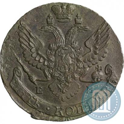 Picture 5 kopecks 1790 year ЕМ 