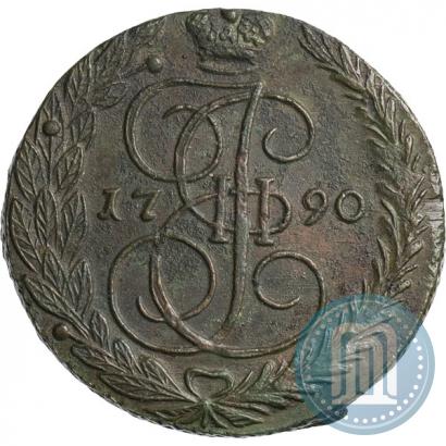 Picture 5 kopecks 1790 year ЕМ 