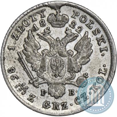Picture 1 złoty 1822 year IB 