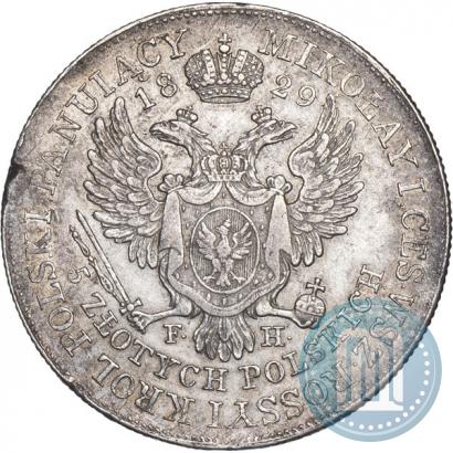 Picture 5 złotych 1829 year FH 