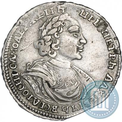 Фото Полтина 1719 года L "Портрет в латах"