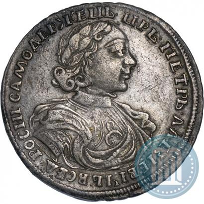Фото Полтина 1719 года L "Портрет в латах"