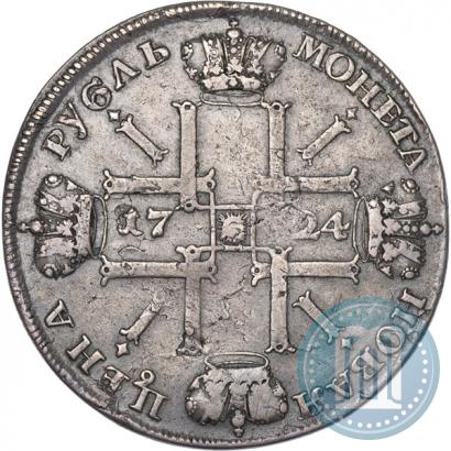 Picture 1 rouble 1724 year СПБ "Sun rouble, portrait in armour"