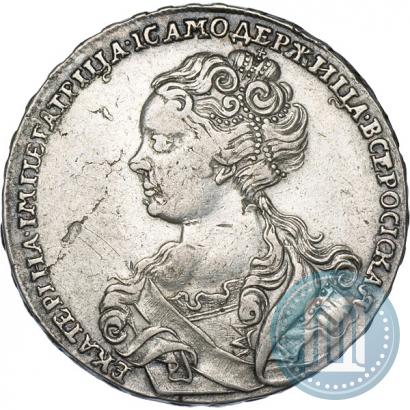 Picture 1 rouble 1726 year  "Moscow type, portrait turned to the left"