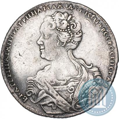 Фото Полтина 1726 года СПБ "Петербургский тип, портрет влево"