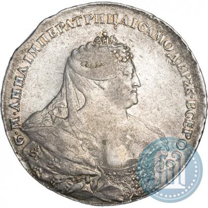 Фото 1 рубль 1737 года  "Работы Гедлингера"