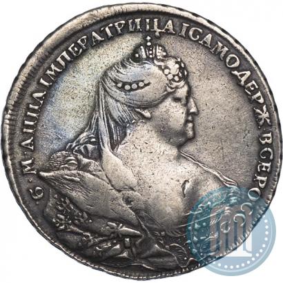 Фото 1 рубль 1737 года  "Работы Гедлингера"
