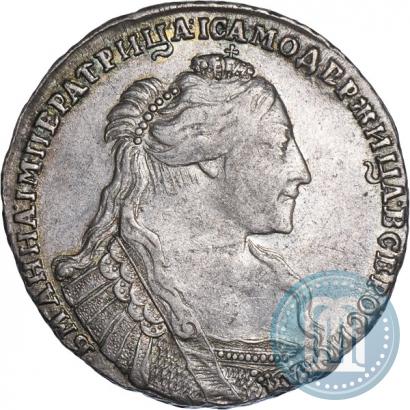Фото Полтина 1737 года  "Тип 1735 года"